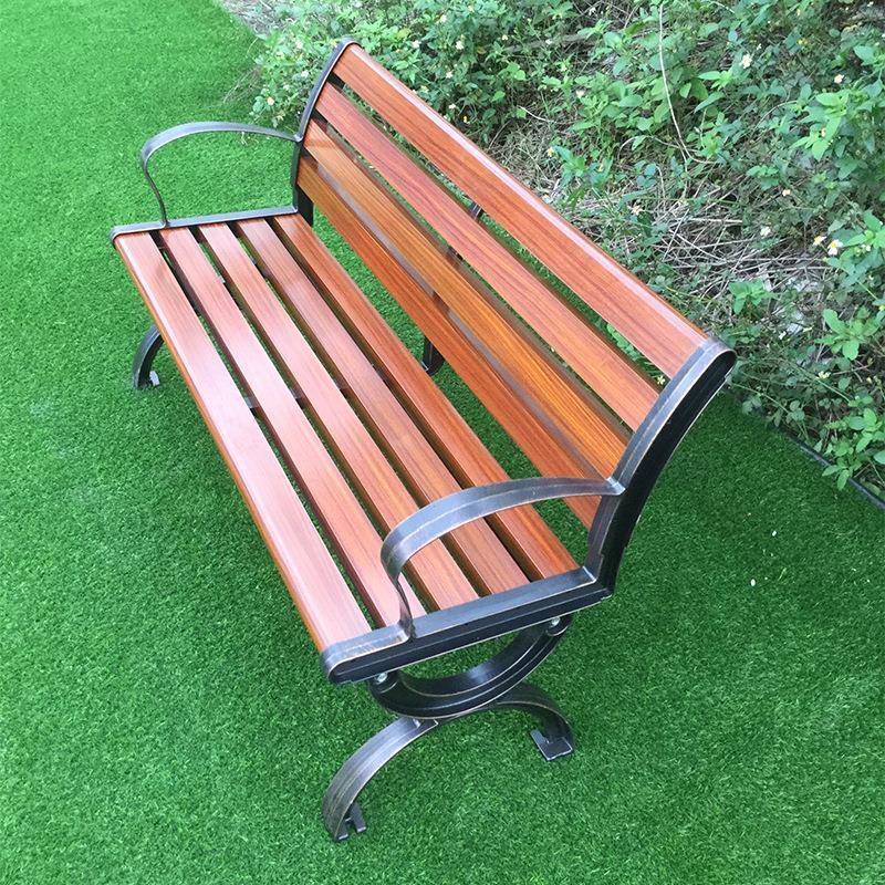 椅户外长椅凳子院商业街乐园休庭闲椅室IQB外公园塑木铁艺排椅