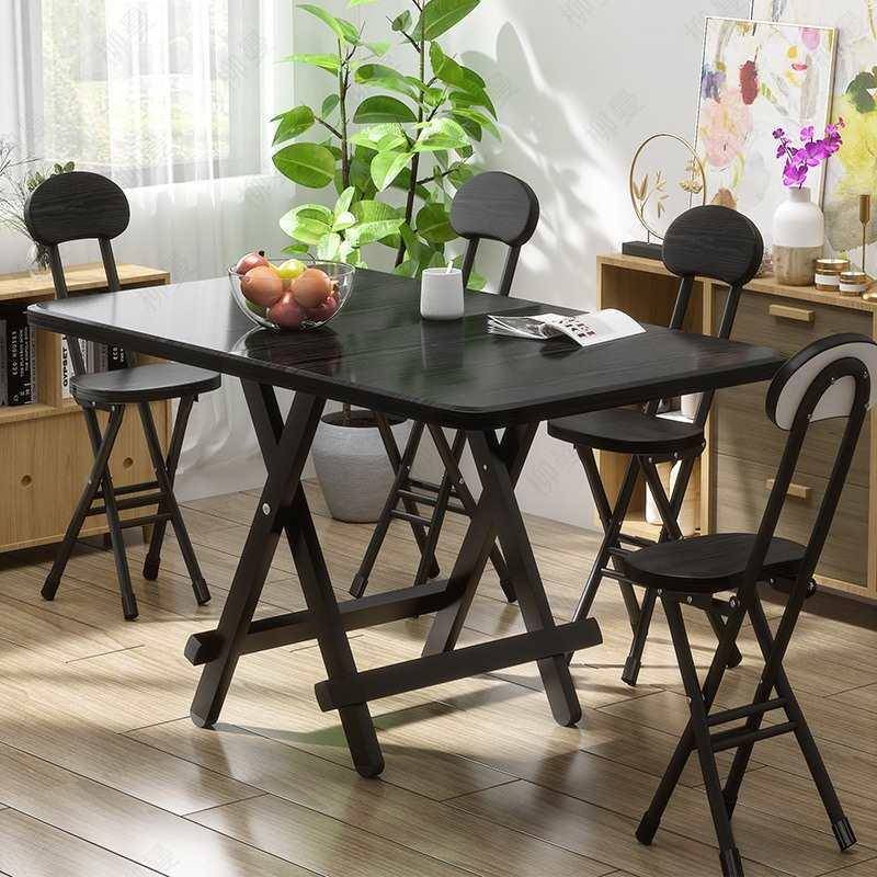 折叠租桌家用小方桌简易便携式饭宿舍办公子桌HTX桌房用正方形小