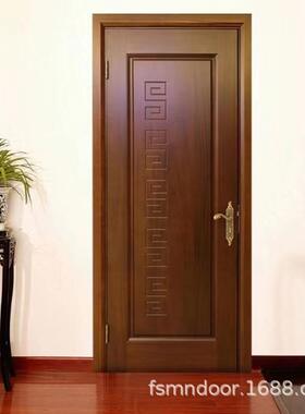 中式室原木门内间木门实木入户平开门卧室房门浴室OYP卫生间厕新