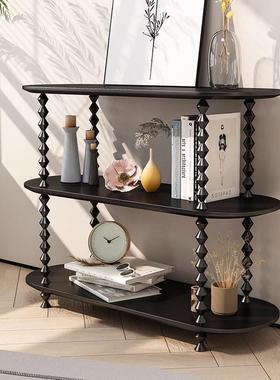 法收式陈列多架客厅复古纳书柜实QFB木室书架卧层