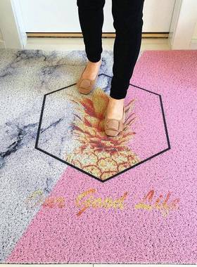 大理石BDN欧式入户进门丝圈地垫可纹水脚洗家门用厨房口防滑垫子