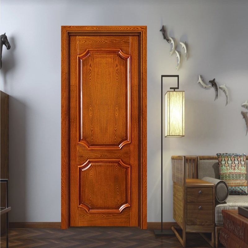 中式仿古实木门定制别墅配套开放漆经典老式烤漆卧室套装门室内门