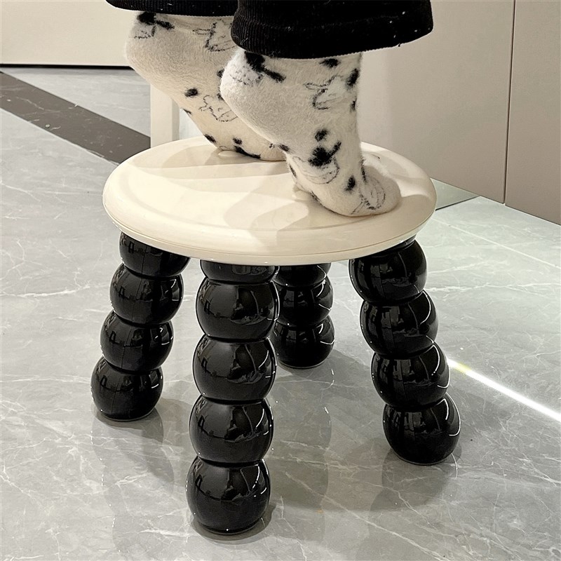 家用小板凳高级矮凳茶几客厅浴室儿童靠背小椅子塑料结实耐用凳子