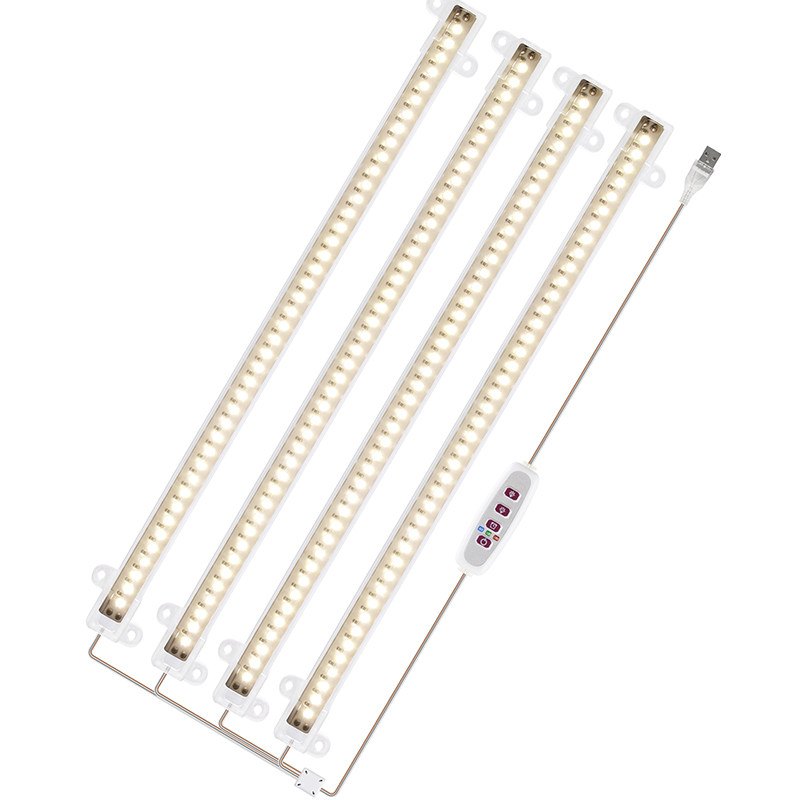 LED植物灯全光谱室内生长补光灯管植物橱柜育苗灯USB智能调光定时