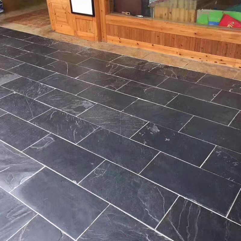 天然青石板地砖室外庭院防滑仿古石材民宿花园别墅阳台地铺文化石