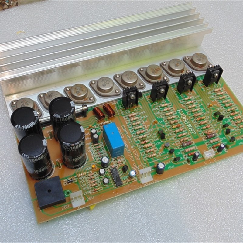 升级版本 金封管版本 八管场效应功放板 双声道2.0大功率功放板