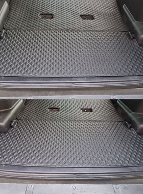 适用于帕杰罗V73 V93 V97后仓尾后备箱垫汽车内饰改装饰7座地垫子