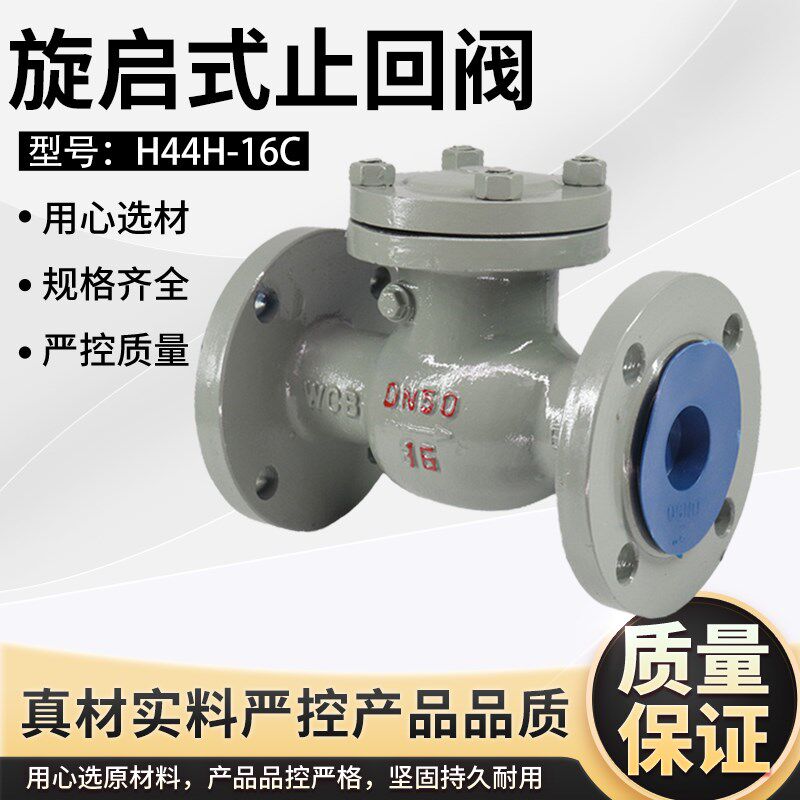 h44h铸钢旋启式法兰止回阀单向阀高压蒸汽天燃气止逆阀dn65 100