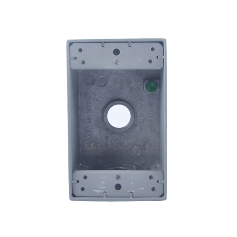 开关插座底盒UL认证美标铝压铸明装防水单联联接线盒三孔1B-3