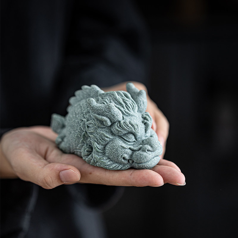 青砂石国潮风祥瑞神龙萌趴生肖龙家居桌面客厅装饰摆件鱼缸造景,家居饰品,装饰摆件,淘宝优惠券,粉丝福利购,淘宝优惠卷