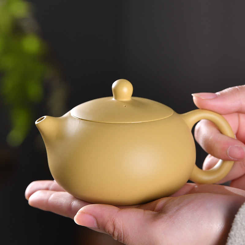 紫砂茶壶原矿黄段泥西施壶半手工球孔功夫茶具家用泡茶壶单壶送礼