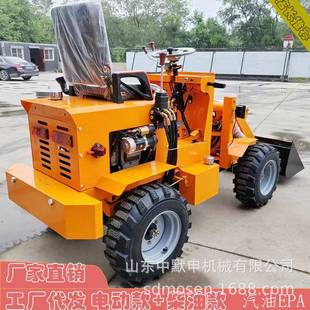 厂5家出口秆农载荷用00K318G电动小铲车养殖农业秸捆草叉子铲车