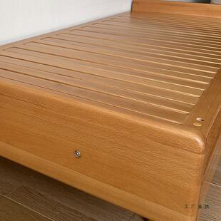 云全实木沙发床榉想木拉床FNC小户型客房客厅折叠拉抽伸拖缩床