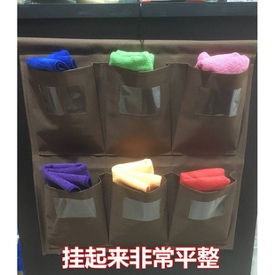 加厚防水酒店抹布袋 挂式抹布袋 布草清洁工作车工具区分毛巾收纳