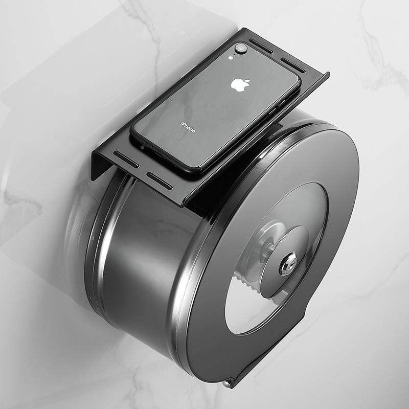 免打挂孔不锈钢间大盘卷纸盒壁酒店大纸架厕纸卫生纸筒厕所ZJH-74