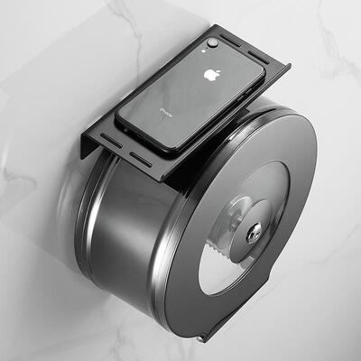 免打挂孔不锈钢间大盘卷纸盒壁酒店大纸架厕纸卫生纸筒厕所ZJH-74