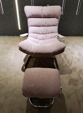 现代简约摇摇厅不锈钢架43611懒椅人家用台商务客阳躺椅单人沙发