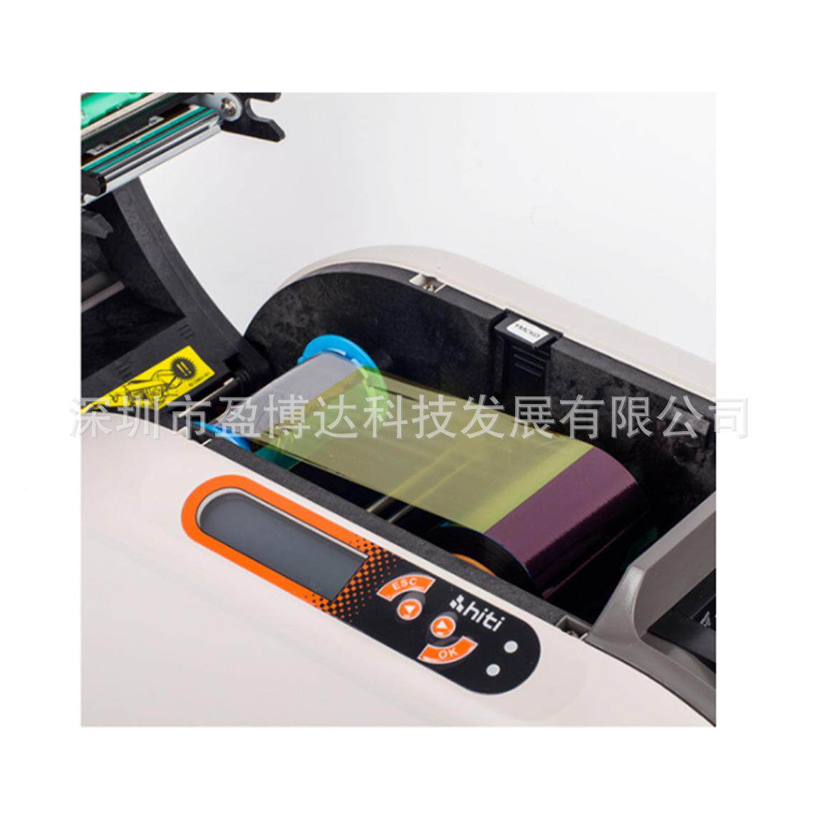 HITI打证卡打印机经2销474商门卡I禁C人像印CS00E打印标牌制卡