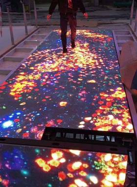 ld地室砖e屏商场舞台地PTD面互动屏内户外防水感P.应91互动地板屏