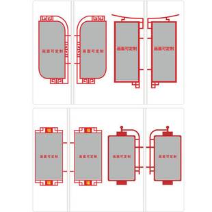 太阳能灯箱户外广告牌软膜LED发光双耳造型路灯杆装饰广告宣传牌