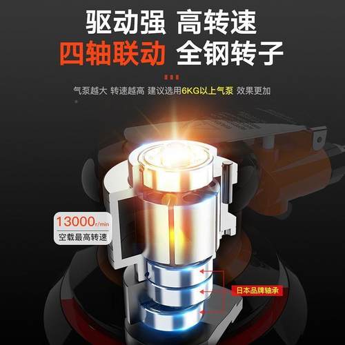 寸气面动打磨机平打磨机抛光机动手持木工风腻子5高速汽73车打蜡