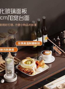 H26m餐边柜现代简约实木色客厅靠墙一体储物家用y边柜收物柜置茶