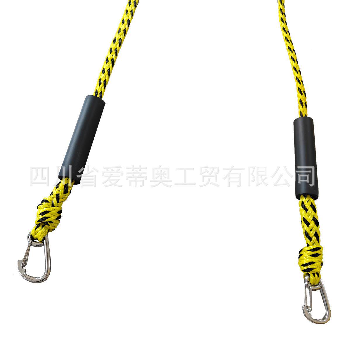皮划艇耐专无拖钩拉绳带浮球不锈钢牵引绳防脱防滑用磨编织绳