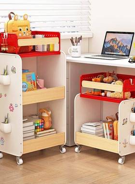 置架OXI物架多层收纳书带轮可移动推车抽拉式小桌下放课本包置物