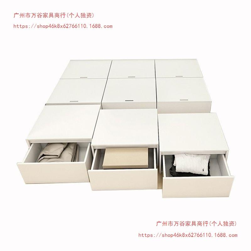 KWL榻榻米床自组合1由.8/2米型地台接拼木箱子小户飘窗阳台储物矮