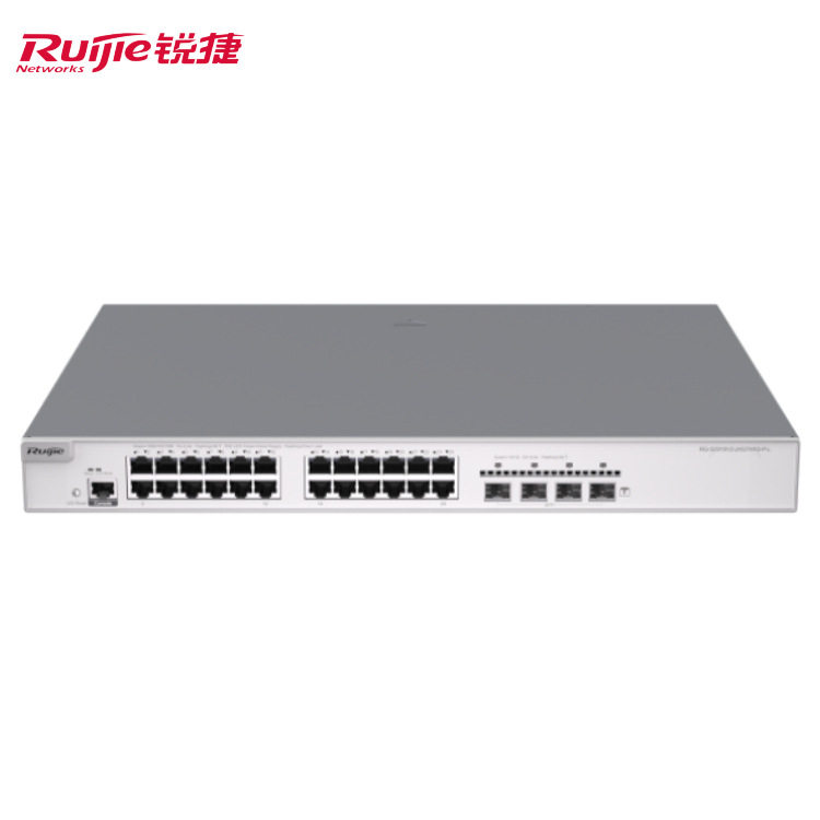 锐捷24千兆电4千兆光POE交换机