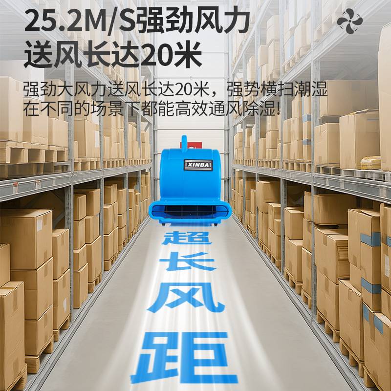 新霸地面吹干机吹地机商用大功率除湿地毯烘干酒店厕所门口带烘干
