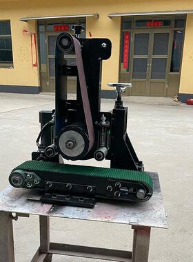 台式平面拉丝机小型砂轮砂带平面砂锈机抛光光机两平板除QGS打磨