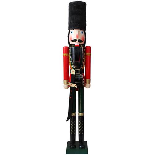 厂家欧式实木1.5米胡桃子彩绘大型1夹0c木m偶人酒吧K161TV圣诞摆5