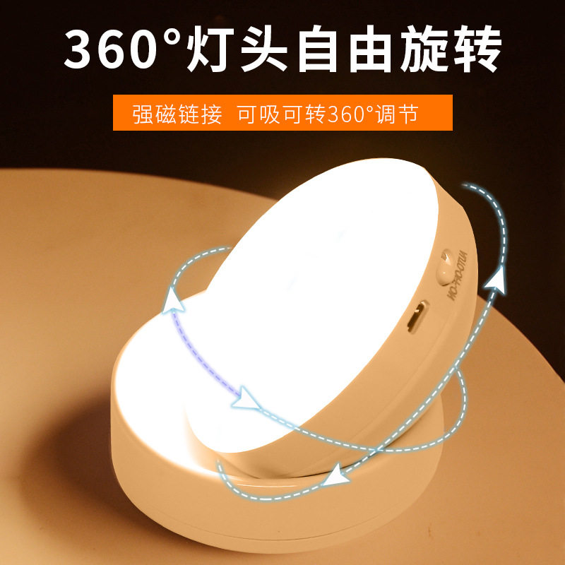 小夜灯卧室床头智能家用过道人体感应婴儿喂奶光控护眼声控伴睡灯