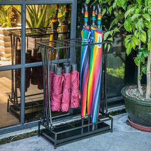 雨伞酒收纳架家用创意雨具放伞伞大架子雨桶门口店堂伞架TGK宝粒