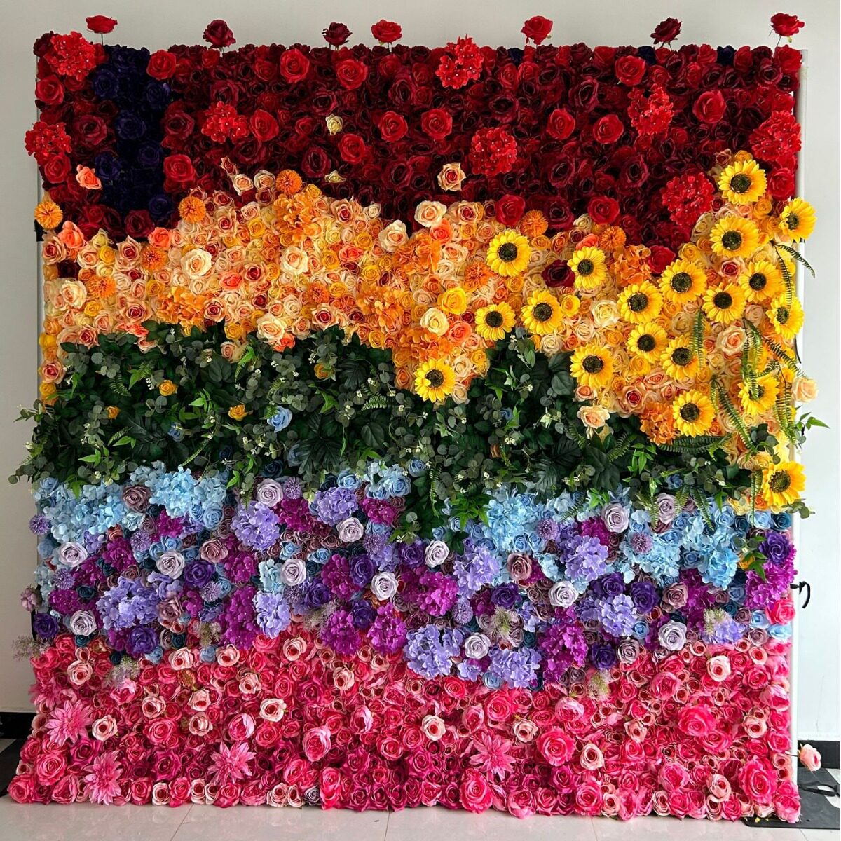 布底仿真花墙仿真绿植花墙制作拱门爱心
