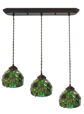 厂家直销帝凡尼吊灯欧创意提头子三式餐吊灯吧台灯手工PMM彩玻灯