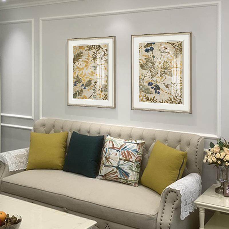 美乡村客花CMB鸟厅装饰画餐厅壁卧室轻奢挂画现代简美玄式关古典