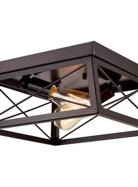 美式复吸顶古灯关阳台灯过道走廊灯工业卧风室灯楼85323梯吸顶玄