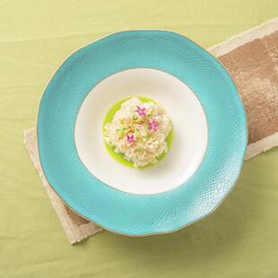 2餐02具5款简约中式陶瓷凉菜冷菜盘子意境新融505合深盘草帽汤碗