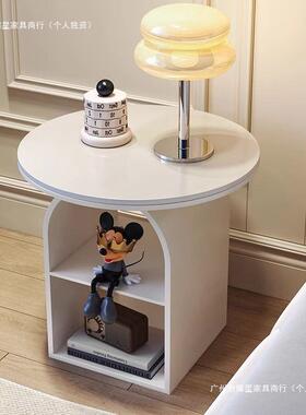 式卧室黑色ZHQ动奶法油风床头柜置物架简现代可移床边柜收纳柜约