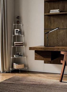 亚角克力书架角透明00905梯子书功柜多能架