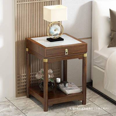 新中式桌几中国风轻奢客厅岩板沙发HET古简易家复用茶几边高边档