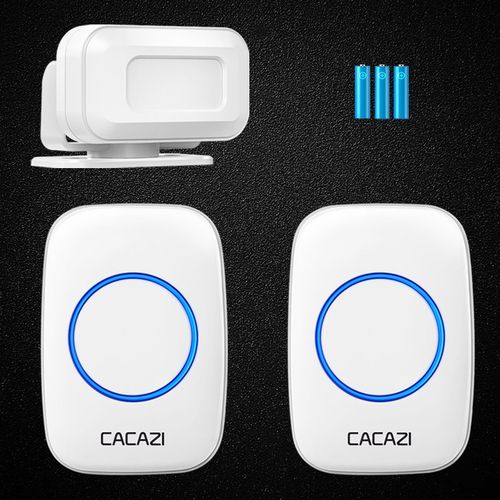 门口欢迎光临感应器进门迎宾门铃语音提示器店铺提醒超市一拖二