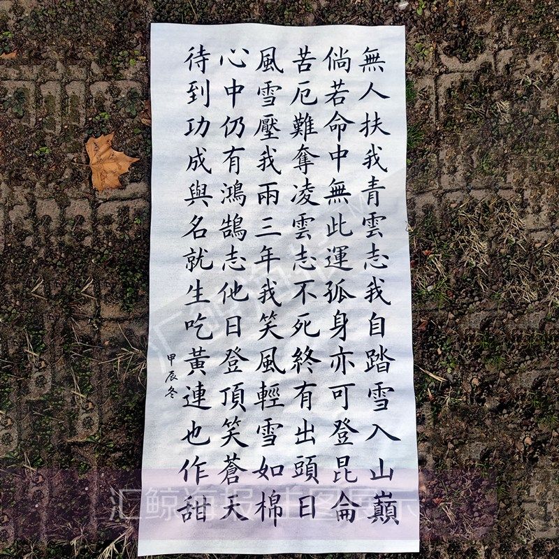 手写书法徐霞客青云志代笔代写欧楷颜楷书真迹原手稿订制毛笔作品