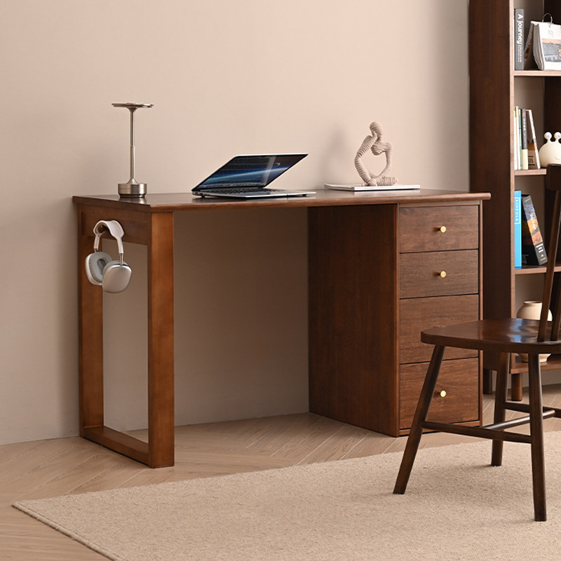 尚品 实木学习桌简约现代客厅大长书桌小户型电脑桌书房写字台