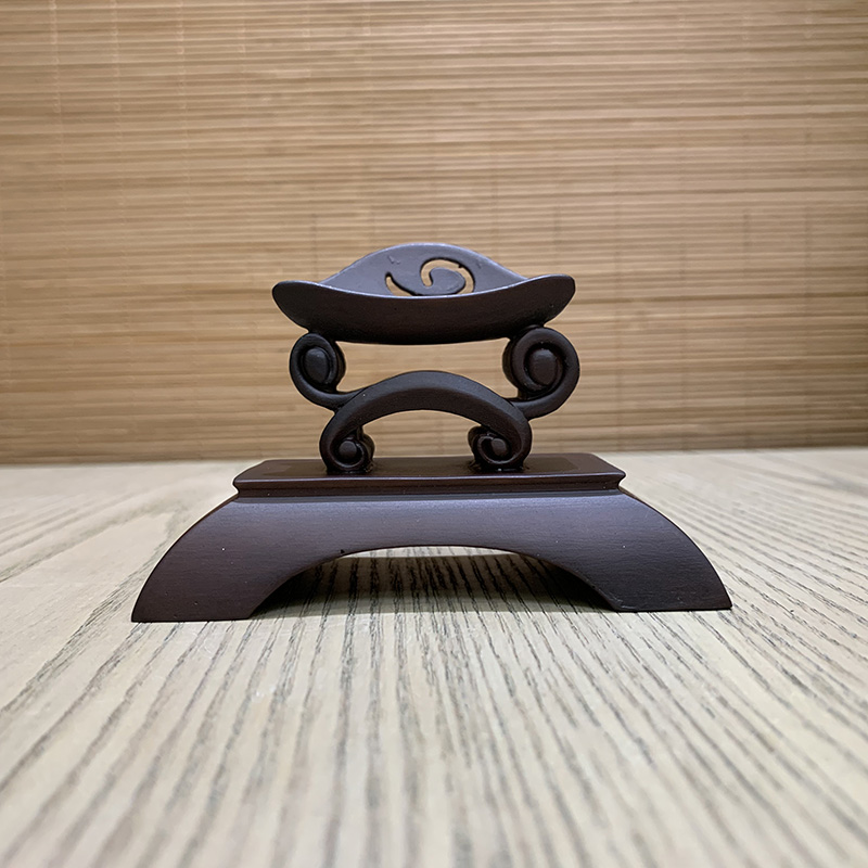 拱桥底座通用仿实木石头奇石底座摆件托架树脂摆放托盘艺术创意