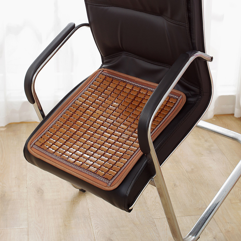 夏季凉席坐垫汽车竹凉垫透气办公室上班久坐椅子垫子座垫麻将