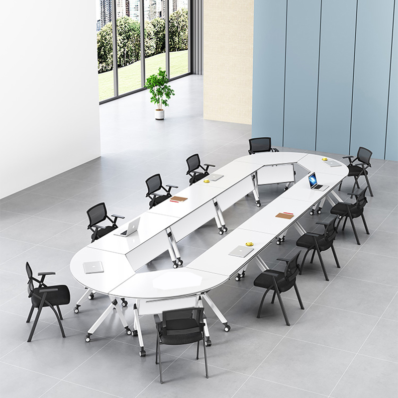 折叠培训桌可移动拼接长条桌多功能人位辅导办公桌会议桌椅