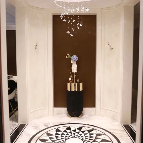 深圳天然大理石拼花人造石定做冠亚石材